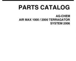 Ag-Chem AG136088E Parts Book - 1000 / 2000 Air Max TerraGator (system, eff sn Rxxx1001, 2006)