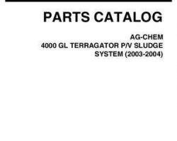 Ag-Chem AG138096D Parts Book - 4000 GL TerraGator (pressure / vac sludge sys, 2003-04)