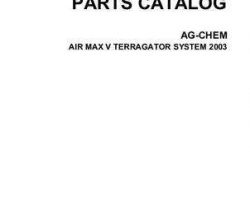 Ag-Chem AG138102C Parts Book - Air Max 5 TerraGator (system, 2003)