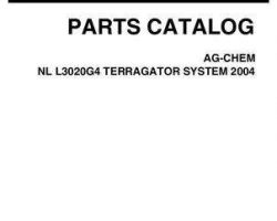 Ag-Chem AG138111E Parts Book - L3020G4 TerraGator (system, eff sn Nxxx1001, 2004)