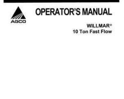 Willmar AG330548B Operator Manual - 10 Ton Tender (fast flow)