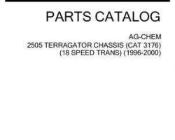 Ag-Chem AG520342P Parts Book - 2505 TerraGator (chassis, Cat 3176, 18 spd trans, 1996-2000)