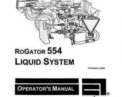 Ag-Chem AG520520 Operator Manual - 554 RoGator (liquid system, 1997-99)