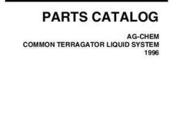 Ag-Chem AG521341Q Parts Book - TerraGator (common liquid system, 1996)