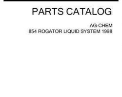 Ag-Chem AG521569M Parts Book - 854 RoGator (liquid system, 1998)