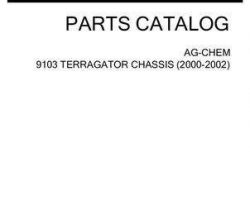 Ag-Chem AG546194M Parts Book - 9103 TerraGator (chassis, 2000-02)