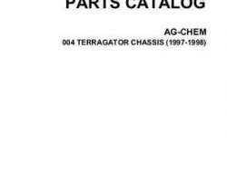 Ag-Chem AG546201C Parts Book - 004 TerraGator (chassis, 1997-98)