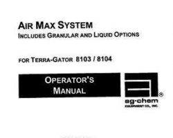 Ag-Chem AG546226 Operator Manual - Air Max Dry System (1999)