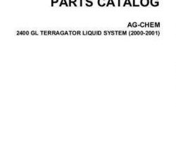 Ag-Chem AG546380I Parts Book - 2400 Gallon TerraGator (liquid system, 2000-01)