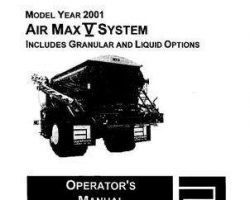 Ag-Chem AG546383 Operator Manual - Air Max 5 (system, 2001)