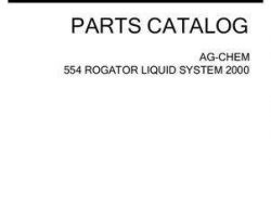 Ag-Chem AG546402D Parts Book - 554 RoGator (liquid system, 2000)