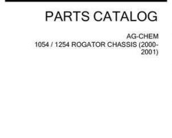 Ag-Chem AG546437E Parts Book - 1054 / 1254 RoGator (chassis, 2000-01)