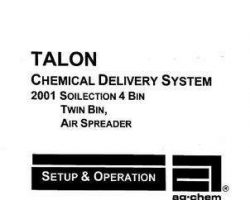 Ag-Chem AG546450 Operator Manual - Twin Bin / Four Bin Talon Air Spreader (Soilection system, 2001)