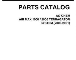 Ag-Chem AG546479D Parts Book - 1000 / 2000 Air Max TerraGator (system, 2000-01)