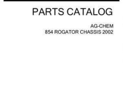 Ag-Chem AG546597E Parts Book - 854 RoGator (chassis, 2002)