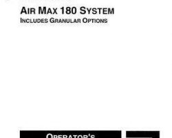 Ag-Chem AG546721 Operator Manual - 180 Air Max (system, 2002)
