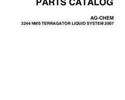 Ag-Chem AG626314A Parts Book - 3244 NMS TerraGator (liquid system, eff sn Sxxx1001, 2007)