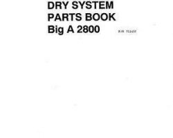 Ag-Chem AG711457 Parts Book - 2800 Big A Applicator (dry system)