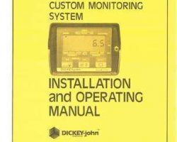 Massey Ferguson AG711638 Operator Manual - CMS100 / DjCMS100 Custom Monitor System (for granular spreader)