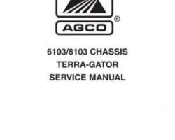 Ag-Chem AG727567 Service Manual - 6103 / 8103 TerraGator (chassis)