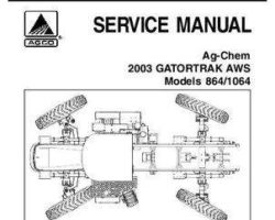 Ag-Chem AG727569 Service Manual - 864 / 1064 RoGator (GatorTrak 4ws, 2003)