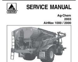 Ag-Chem AG727577 Service Manual - 1000 / 2000 Air Max (system, 2003)
