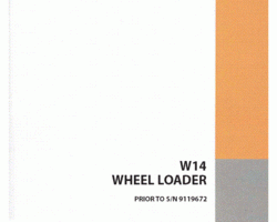 Parts Catalog for Case Wheel loaders model W14