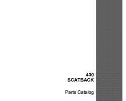 Parts Catalog for Case Wheel loaders model SCATBACK 430