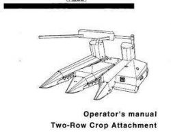 Hesston HF6001E864 Operator Manual - FH2R30 2 Row Corn Head (prior to sn 'M')