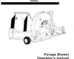 Hesston HS5503E887 Operator Manual - 7505 Forage Blower Dion (2003)