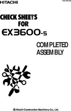 Assembly Manuals for Hitachi Ex-5 Series model Ex3600-5 Excavators