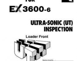 Inspection Manuals for Hitachi Ex-6 Series model Ex3600-6 Excavators