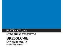 Parts Catalog for Kobelco Excavators model SK250LC