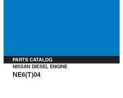 Parts Catalog for Kobelco Engines model NE6(T)04 Nissan Diesel Engine