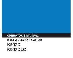 Kobelco Excavators model K907D Operator's Manual