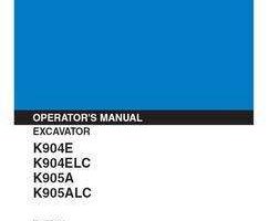 Kobelco Excavators model K905A Operator's Manual