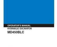 Kobelco Excavators model MD450BLC Operator's Manual