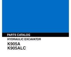 Parts Catalog for Kobelco Excavators model K905A