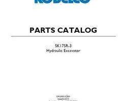 Parts Catalog for Kobelco Excavators model SK17SR-3