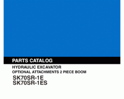 Parts Catalog for Kobelco Excavators model SK70SR-1E