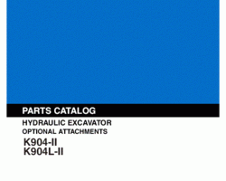 Parts Catalog for Kobelco Excavators model K904 II