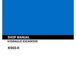 Kobelco Excavators model K903 Service Manual
