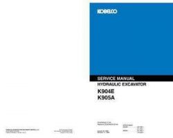 Kobelco Excavators model K904E Service Manual