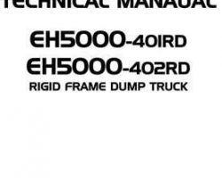 Service Manuals for Hitachi Eh Series model Eh5000 Construction And Mining