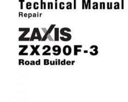 Repair Manuals for Hitachi Zaxis-3 Series model Zaxis290f-3 Road Builders