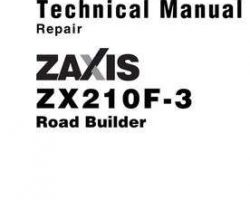 Repair Manuals for Hitachi Zaxis-3 Series model Zaxis210f-3 Road Builders