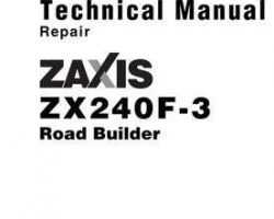 Repair Manuals for Hitachi Zaxis-3 Series model Zaxis240f-3 Road Builders