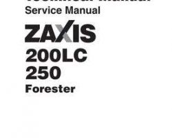 Service Manuals for Hitachi Zaxis Series model Zaxis200lc Foresters