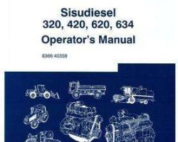 Massey Ferguson V836640359 Operator Manual - 20DSRE / 620DSRE / 634DSRE AGCO - Sisu (power unit)