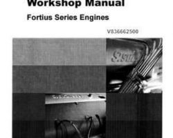 Gleaner Sisu 33 44 66 74 84 Fortius Series Engines Tier 2 Service Manual